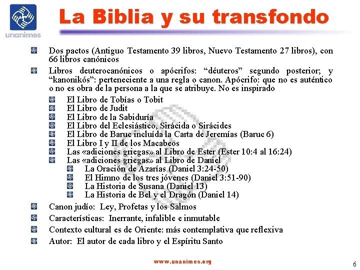 La Biblia y su transfondo Dos pactos (Antiguo Testamento 39 libros, Nuevo Testamento 27