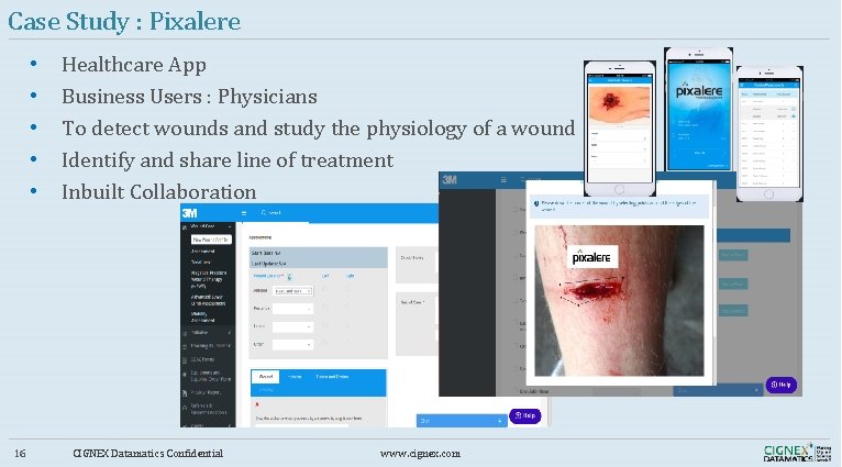 Case Study : Pixalere • • • 16 Healthcare App Business Users : Physicians