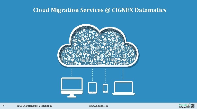 Cloud Migration Services @ CIGNEX Datamatics Cloud Migration @ CIGNEX Datamatics 4 CIGNEX Datamatics