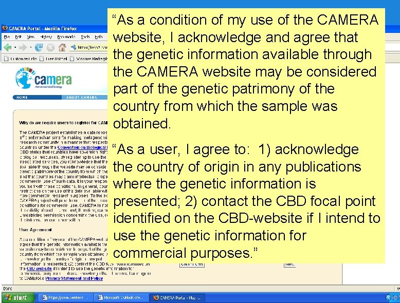 “As a condition of my use of the CAMERA website, I acknowledge and agree