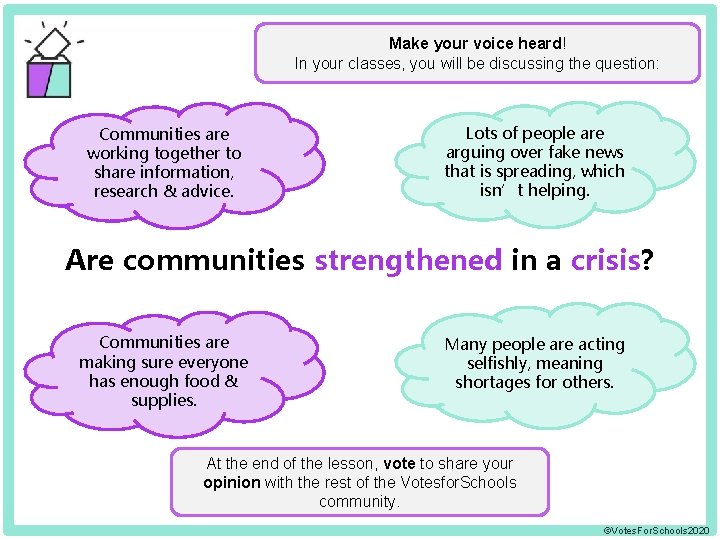 Be heard! Communities are working together to share information, research & advice. Make your