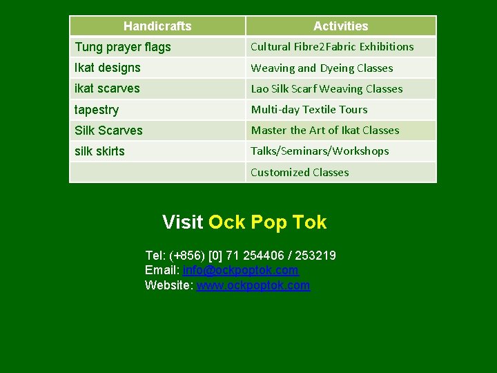Handicrafts Activities Tung prayer flags Cultural Fibre 2 Fabric Exhibitions Ikat designs Weaving and