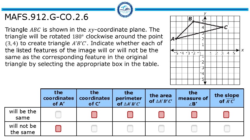 MAFS. 912. G-CO. 2. 6 the coordinates of A’ will be the same will