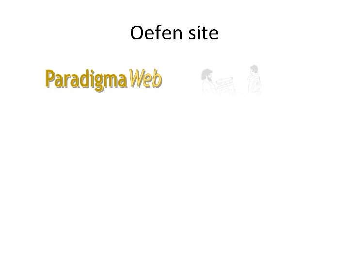 Oefen site 