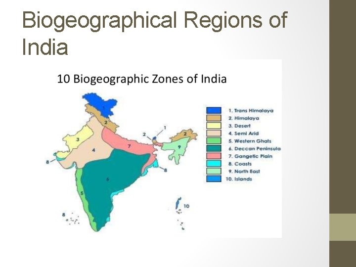 Biogeographical Regions of India 