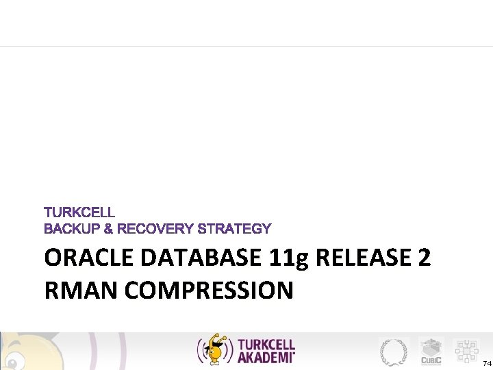 ORACLE DATABASE 11 g RELEASE 2 RMAN COMPRESSION 74 