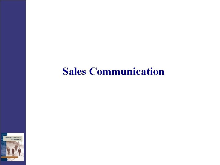 Sales Communication 