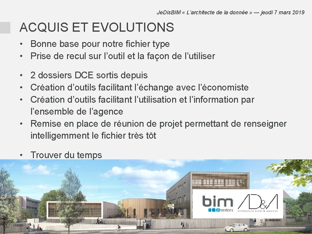 Je. Dis. BIM « L’architecte de la donnée » — jeudi 7 mars 2019