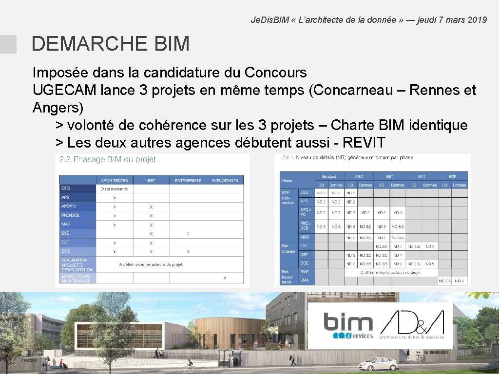 Je. Dis. BIM « L’architecte de la donnée » — jeudi 7 mars 2019