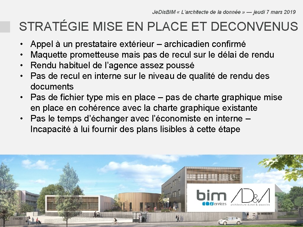 Je. Dis. BIM « L’architecte de la donnée » — jeudi 7 mars 2019