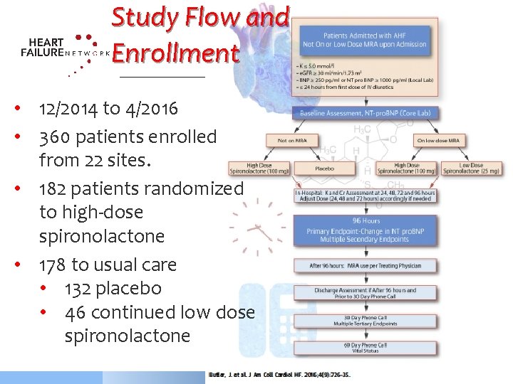 Study Flow and Enrollment • 12/2014 to 4/2016 • 360 patients enrolled from 22