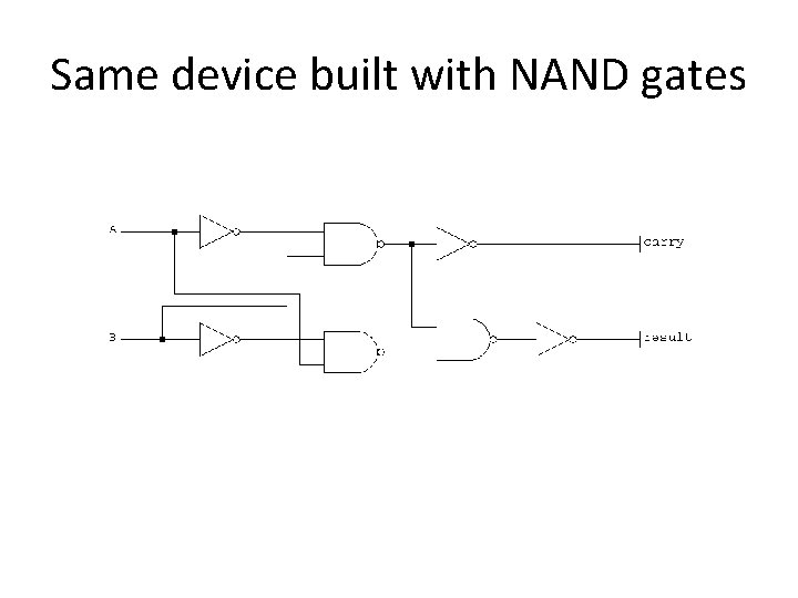Same device built with NAND gates 