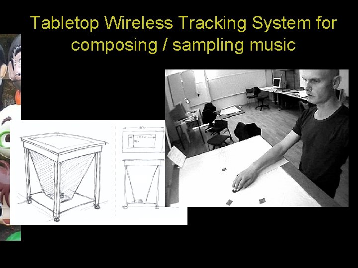 Tabletop Wireless Tracking System for composing / sampling music 