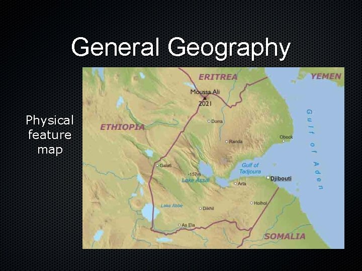 General Geography Physical feature map 