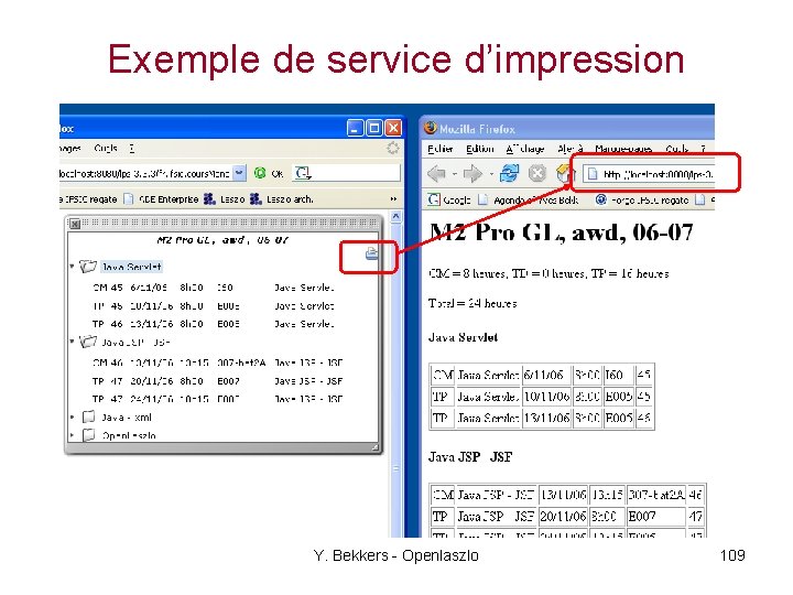 Exemple de service d’impression Y. Bekkers - Openlaszlo 109 