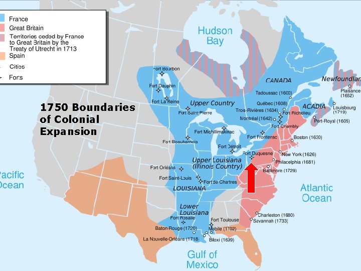 1750 Boundaries of Colonial Expansion 