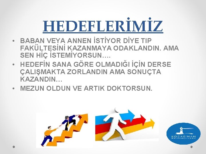 HEDEFLERİMİZ • BABAN VEYA ANNEN İSTİYOR DİYE TIP FAKÜLTESİNİ KAZANMAYA ODAKLANDIN. AMA SEN HİÇ