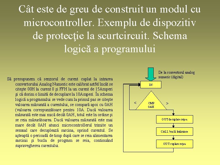 Cât este de greu de construit un modul cu microcontroller. Exemplu de dispozitiv de