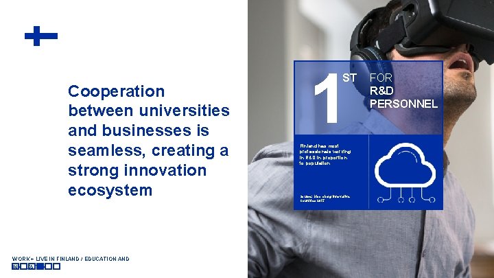Cooperation between universities and businesses is seamless, creating a strong innovation ecosystem WORK +