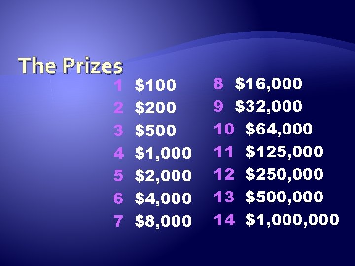 WHO WANTS TO BE A MILLIONAIRE ENERGY INDUSTRY