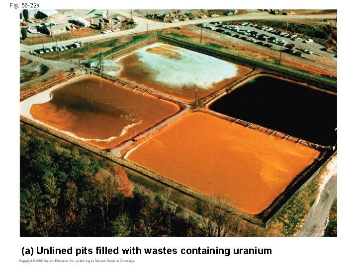 Fig. 56 -22 a (a) Unlined pits filled with wastes containing uranium 