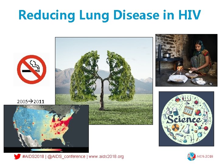 Reducing Lung Disease in HIV 2005 2011 #AIDS 2018 | @AIDS_conference | www. aids