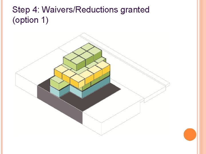 Step 4: Waivers/Reductions granted (option 1) 