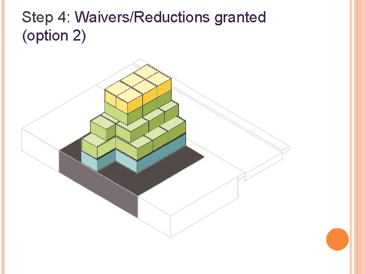 Step 4: Waivers/Reductions granted (option 2) 