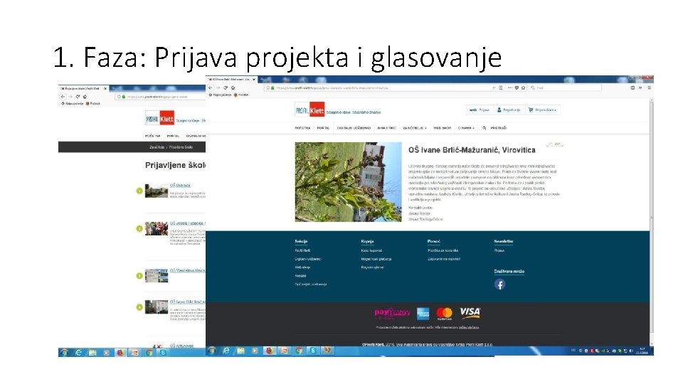 1. Faza: Prijava projekta i glasovanje 