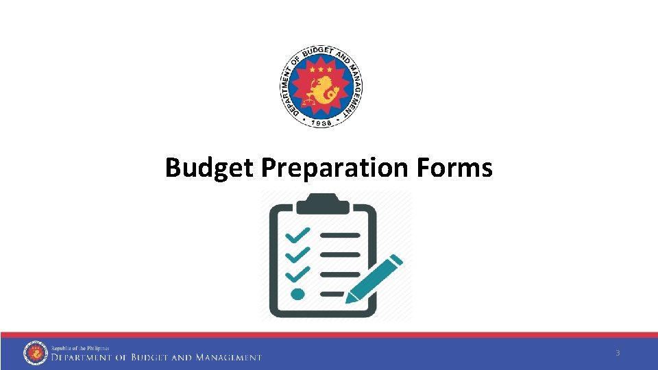 Budget Preparation Forms 3 