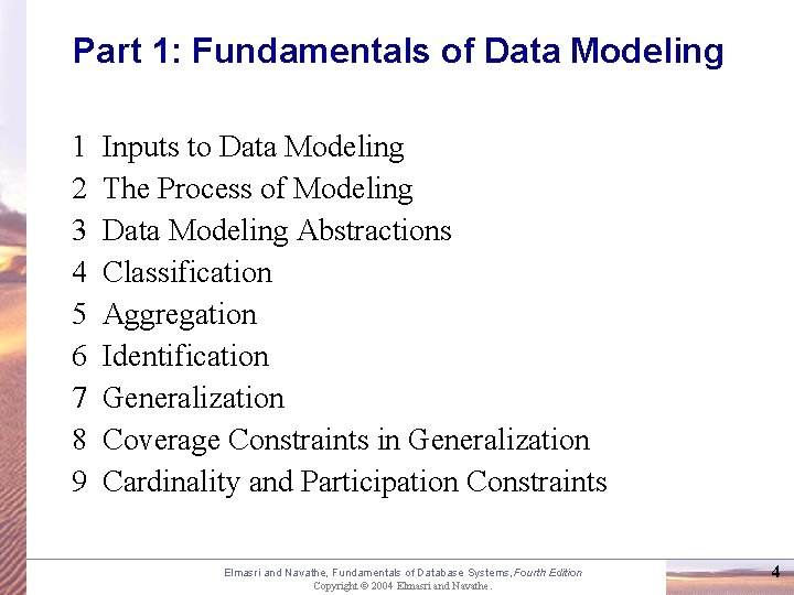 Part 1: Fundamentals of Data Modeling 1 2 3 4 5 6 7 8