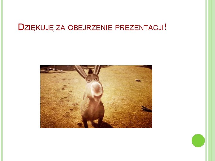 DZIĘKUJĘ ZA OBEJRZENIE PREZENTACJI! 