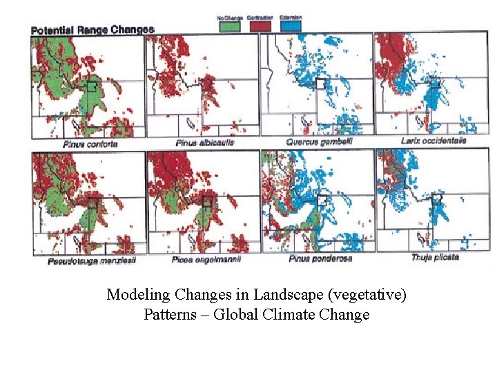 Modeling Changes in Landscape (vegetative) Patterns – Global Climate Change 