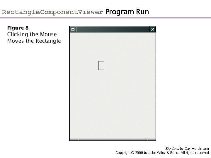 Rectangle. Component. Viewer Program Run Big Java by Cay Horstmann Copyright © 2009 by
