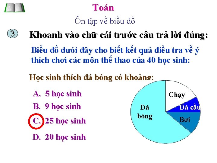 Toán Ôn tập về biểu đồ 3 Khoanh vào chữ cái trước câu trả