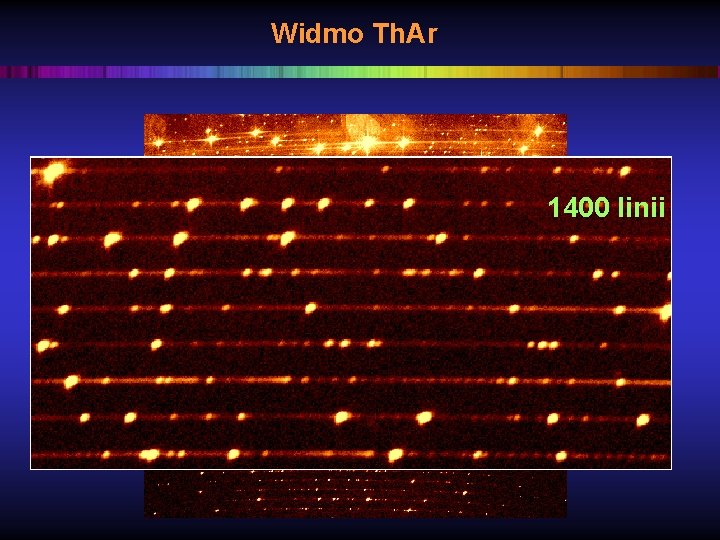 Widmo Th. Ar 1400 linii 