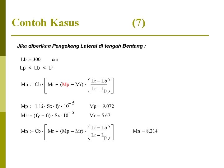 Contoh Kasus (7) 