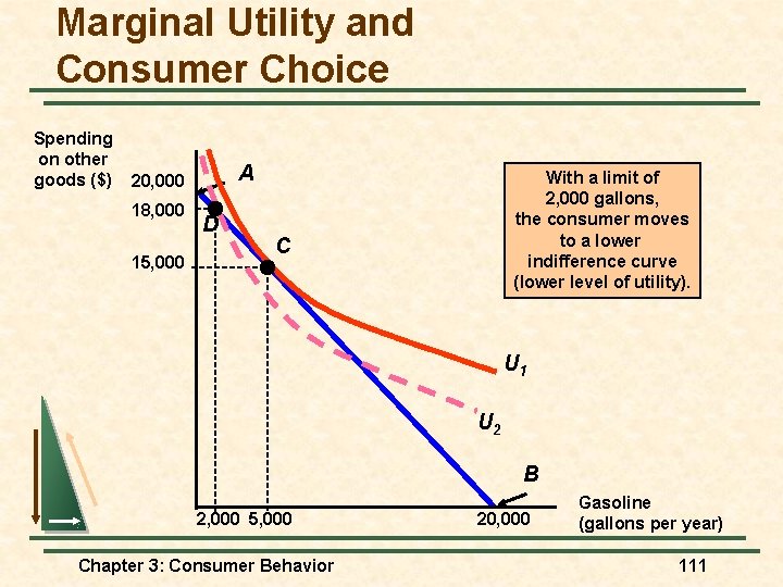 Marginal Utility and Consumer Choice Spending on other goods ($) A 20, 000 18,