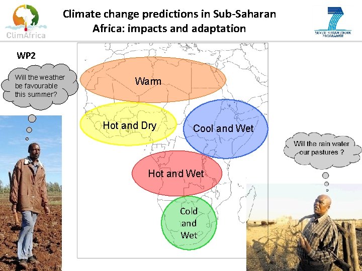 Climate change predictions in Sub-Saharan Africa: impacts and adaptation WP 2 Will the weather