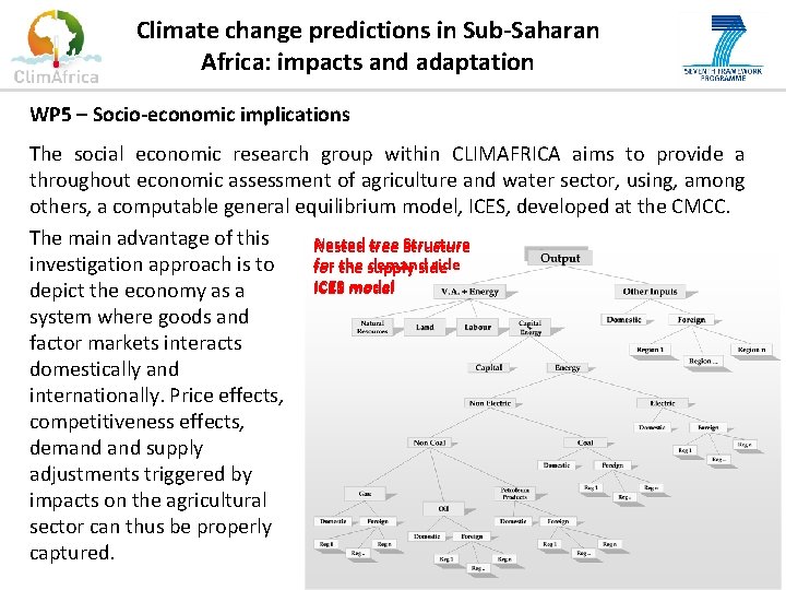 Climate change predictions in Sub-Saharan Africa: impacts and adaptation WP 5 – Socio-economic implications
