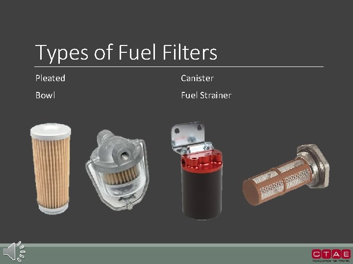 Types of Fuel Filters Pleated Canister Bowl Fuel Strainer 