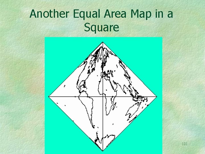 Another Equal Area Map in a Square 101 