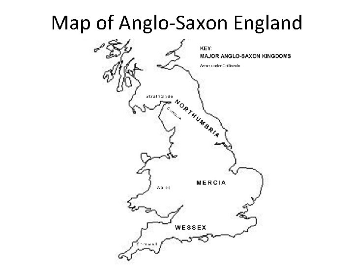 Map of Anglo-Saxon England 