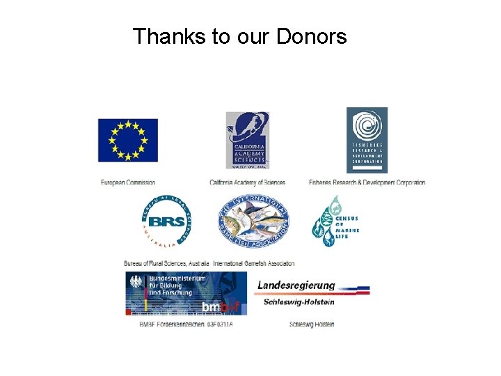 Thanks to our Donors 
