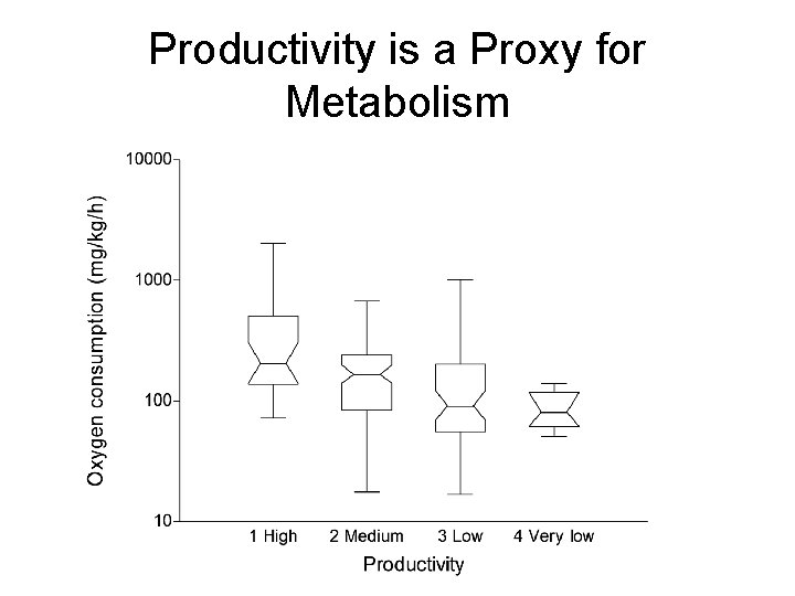 Productivity is a Proxy for Metabolism 