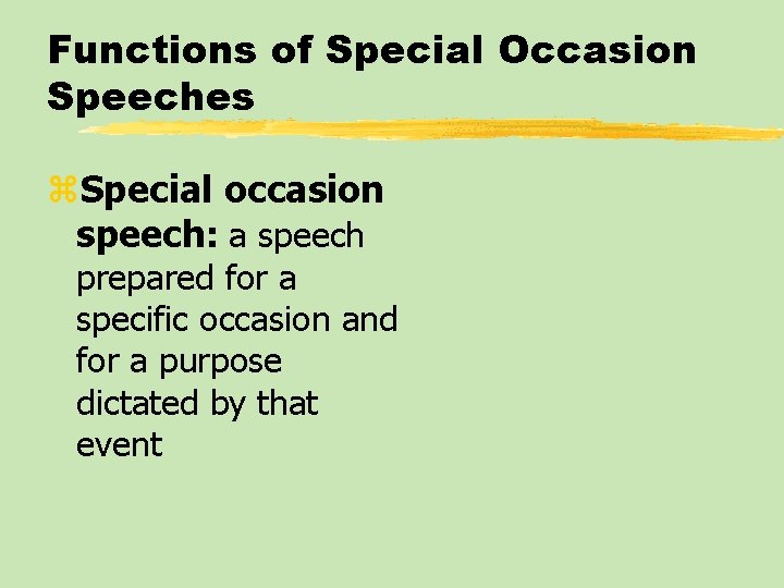 Chapter TwentySeven Special Occasion Speeches Chapter TwentySeven Table