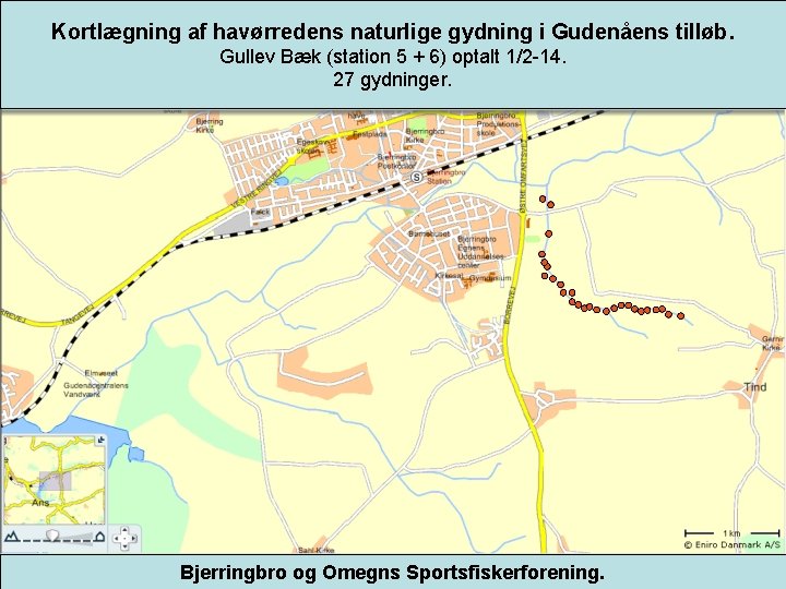 Kortlægning af havørredens naturlige gydning i Gudenåens tilløb. Kortlægning afg naturlige gydninger i tilløb