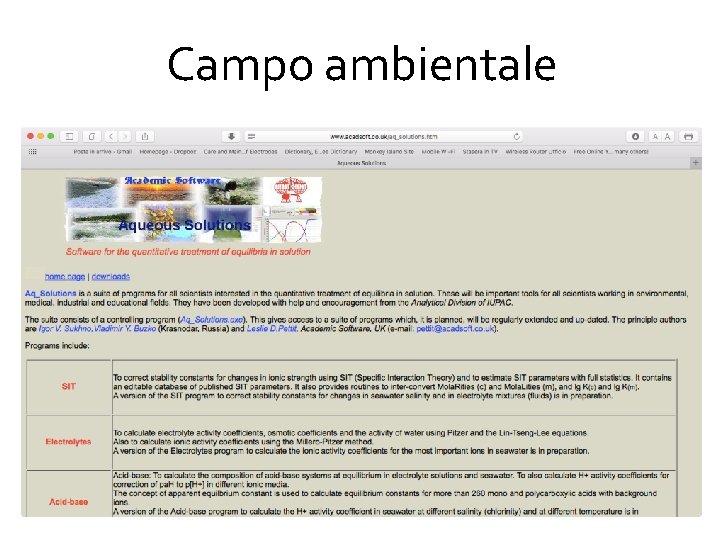 Campo ambientale 