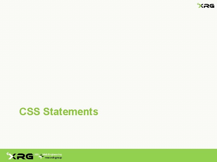 CSS Statements 