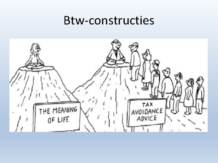 Btw-constructies 